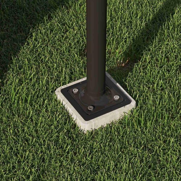 Rootz paraply stand - Sun paraply base - Floor Holder Parasols - Holdbar metalstabilitet - 16,5 x 16,5 x 40 cm