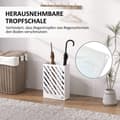 Miniatyrbillede 4 af 10: Rootz paraply stand - drypbakke - stålholder - beskytter gulve - 28L x 14b x 41H cm - hvid