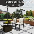 Miniatyrbillede 7 af 10: Rootz Terrace Screen Stand - Haveskærm - Parasol Stand - Holdbar plast - 53 cm x 53 cm x 45 cm