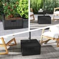 Miniatyrbillede 9 af 10: Rootz Terrace Screen Stand - Haveskærm - Parasol Stand - Holdbar plast - 53 cm x 53 cm x 45 cm