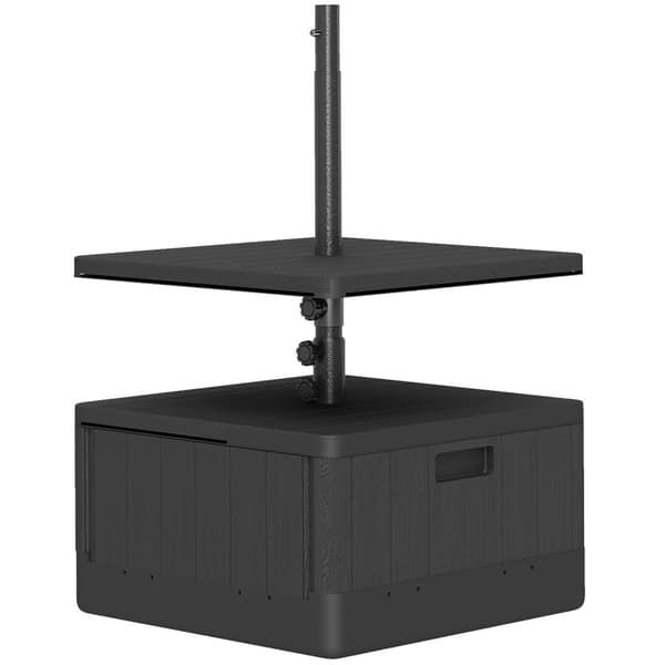 Rootz Terrace Screen Stand - Haveskærm - Parasol Stand - Holdbar plast - 53 cm x 53 cm x 45 cm