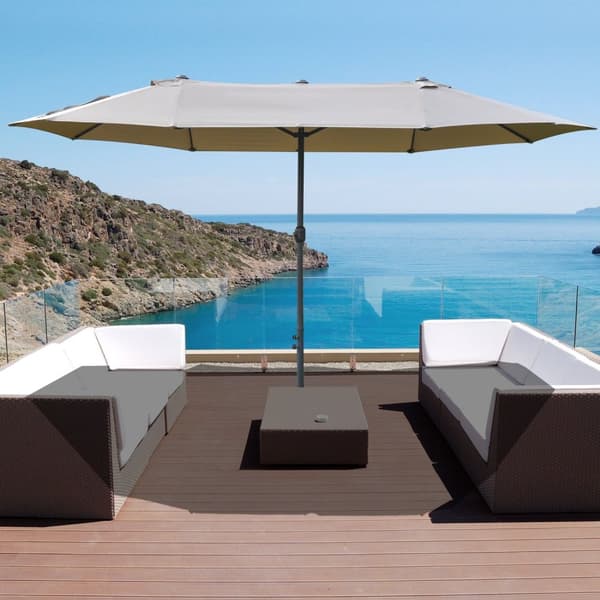 Rootz XXL Garden Sunshield - Suuri parasoli - Puutarhan ulkona