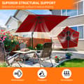 Miniatyrbild 3 av 9: Parasol Ø300cm obrotowy, uchylny, obrót 360°, parasol rynkowy, czerwony