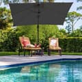 Miniatyrbild 7 av 9: Parasol Ø300cm obrotowy, uchylny, obrót 360°, parasol rynkowy, czerwony
