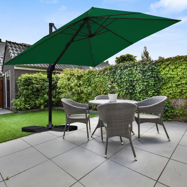 Parasol Ø300cm obrotowy, uchylny, obrót 360°, parasol rynkowy, zielony
