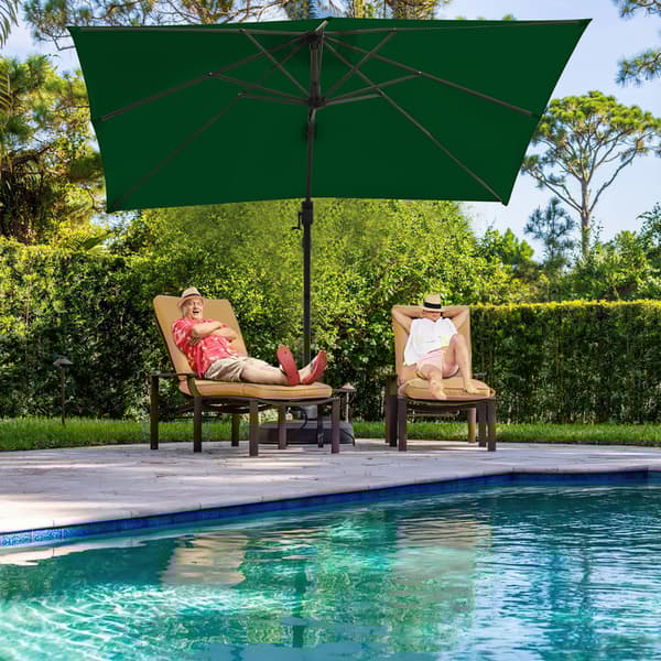 Parasol Ø300cm obrotowy, uchylny, obrót 360°, parasol rynkowy, zielony