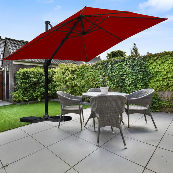 Parasol Ø300cm obrotowy, uchylny, obrót 360°, parasol rynkowy, szary