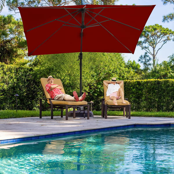 Parasol Ø300cm obrotowy, uchylny, obrót 360°, parasol rynkowy, szary