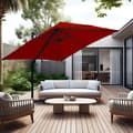 Miniatyrbild 9 av 9: Parasol Ø300cm obrotowy, uchylny, obrót 360°, parasol rynkowy, szary