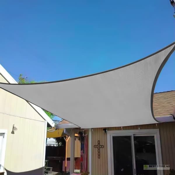 Neliönmuotoinen aurinkopurje 5x5m vedenpitävä katosModernHome - harmaa
