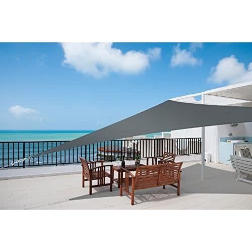 Sol Royal Shade segel 360x360x360cm Antracit - SolVision PS9 - PES Vattenavvisande tyger - Sol- och UV-skydd