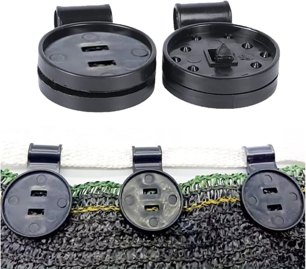 100 Pack Heavy Duty Fabric Clips - Plastic Net Clip, Greenhouse Clips, Round Tarp Clips, Outdoor Fabric Garden Accessories