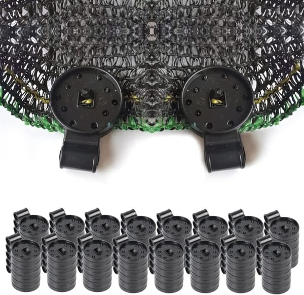 100 Pack Heavy Duty Fabric Clips - Plastic Net Clip, Greenhouse Clips, Round Tarp Clips, Outdoor Fabric Garden Accessories