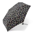 Pikkukuva 1 / 2: Happy Rain Ultra Mini -sateenvarjo, kukat mustalla pohjalla