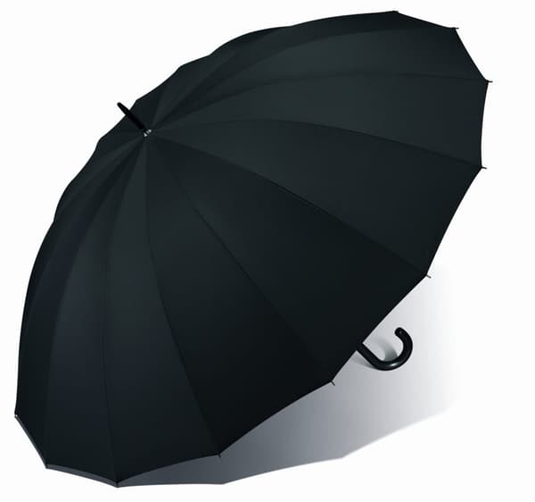 Happy Rain Golfparaply Lang Sort