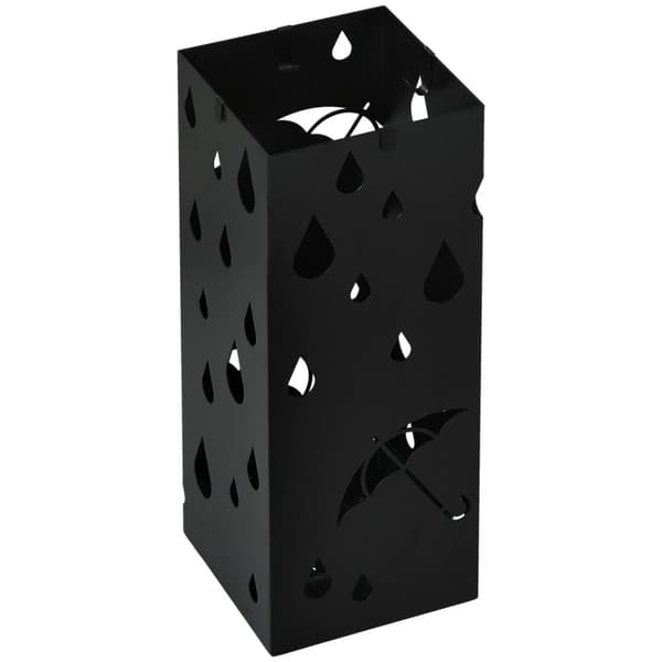 Paraplystativ, 15,5x15,5x40 cm, Sort