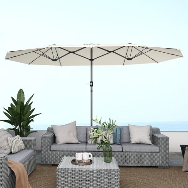 Dubbel Solparaply, 436x260 cm, Beige
