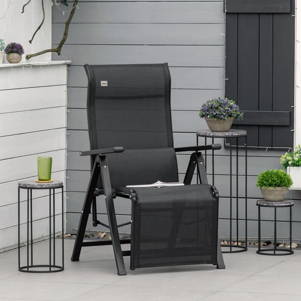 Solstol, 70x65x111 cm, Svart