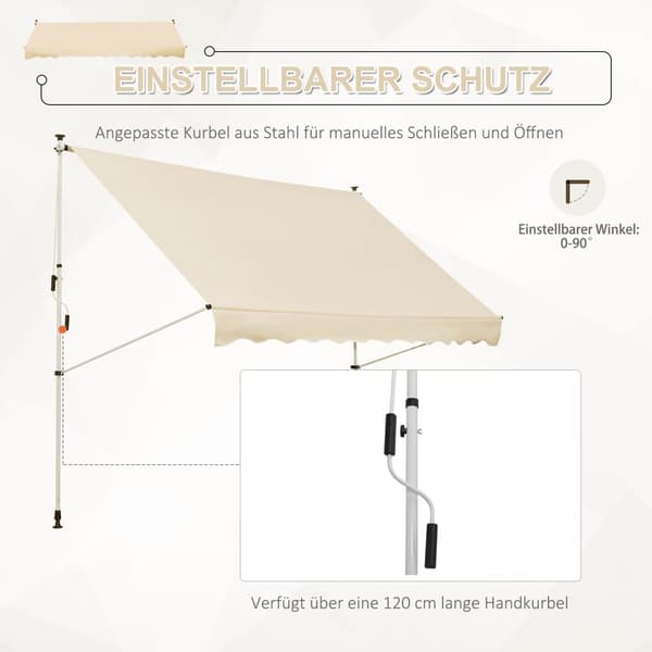 Markise, 300x150 cm, Beige