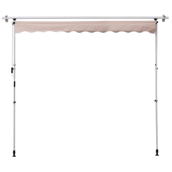 Justerbar Markise, 200x150 cm, Creme Hvid