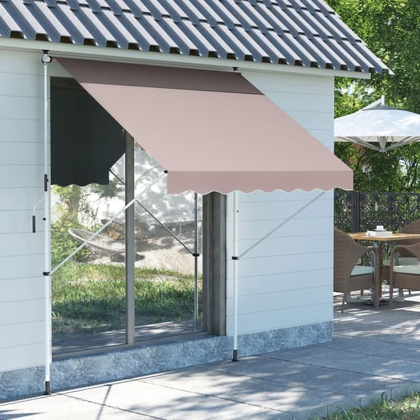 Justerbar Markise, 200x150 cm, Creme Hvid