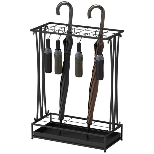 Paraplystativ, 50x24x68 cm, Sort