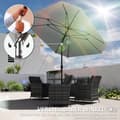 Miniatyrbillede 4 af 9: Patio Paraply, Ø233 cm, 2.33Lx2.33Bx2.4H m, Mørkegrå