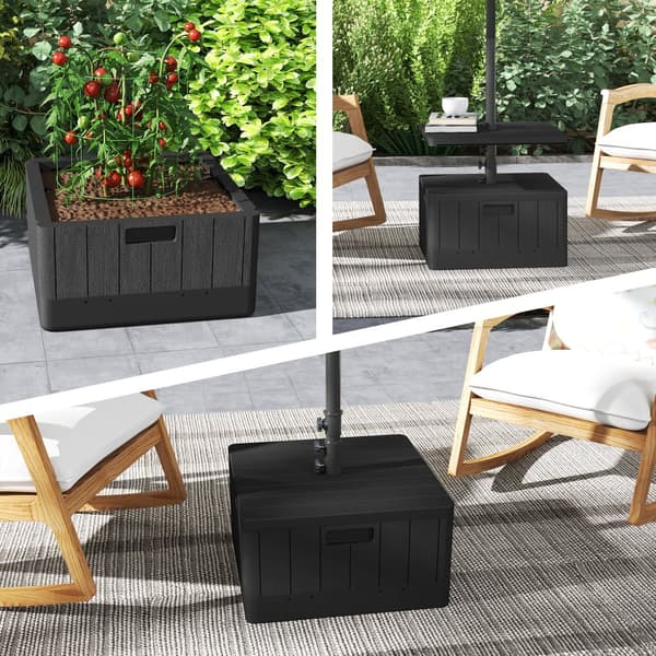 Sateenvarjoteline, 3-in-1, 53P x 53L x 45K cm, Musta