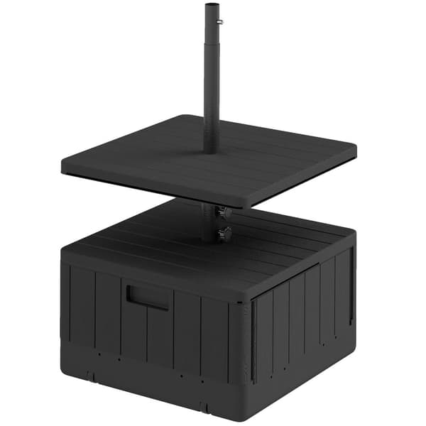 Sateenvarjoteline, 3-in-1, 53P x 53L x 45K cm, Musta