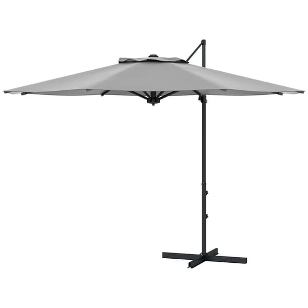 Patio Paraply, Ø3 m, Ø294x242H cm, Mørkegrå