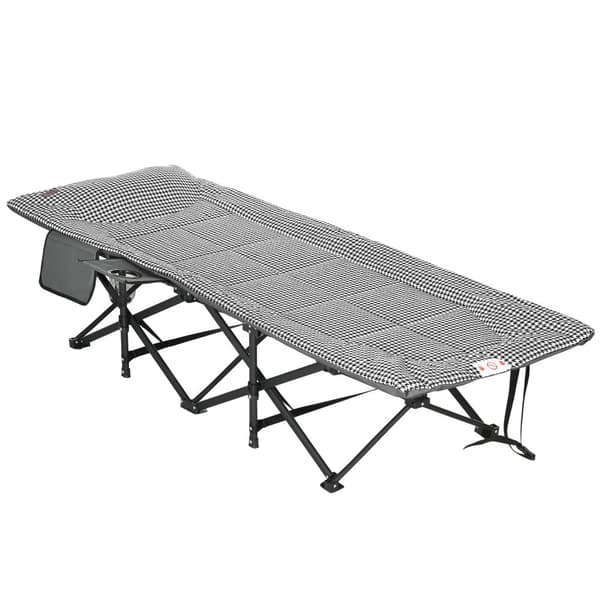 Campingbädd, 68x186x48 cm, Svart