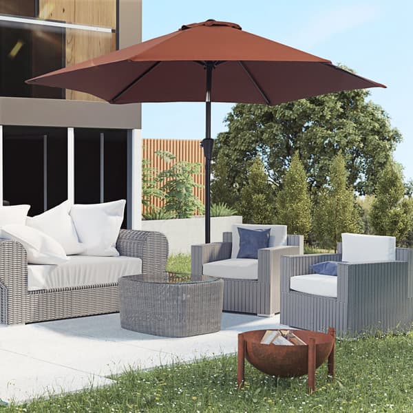 Patio Paraply, 2.6x2.35 m, Brun