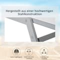 Miniatyrbillede 5 af 9: Solstol, 170x58x97 cm, Creme Hvid