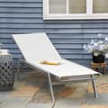 Miniatyrbillede 2 af 9: Solstol, 170x58x97 cm, Creme Hvid
