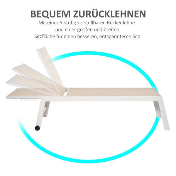 Have Solvogn, 169x65x102 cm, Creme Hvid