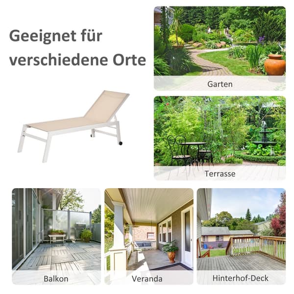 Have Solvogn, 169x65x102 cm, Creme Hvid