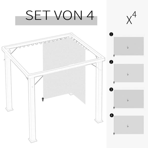 Paviljong, 352x205 cm, Beige