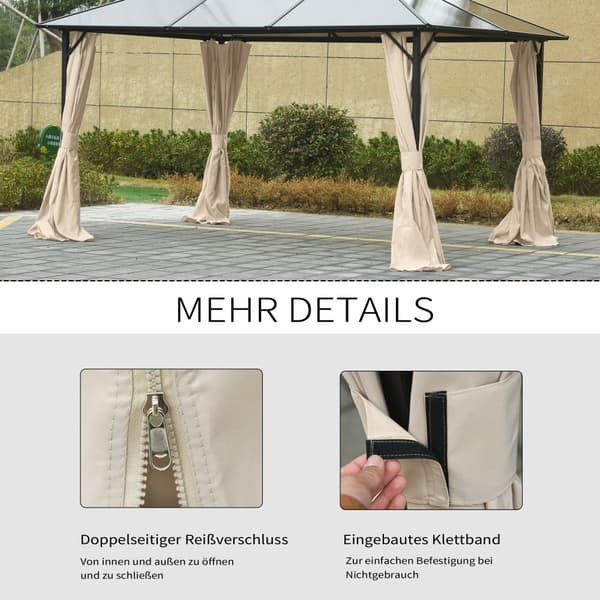 Paviljong, 352x205 cm, Beige