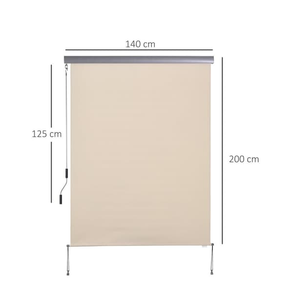 Vertikal Markis, 140x200 cm, Krämvit