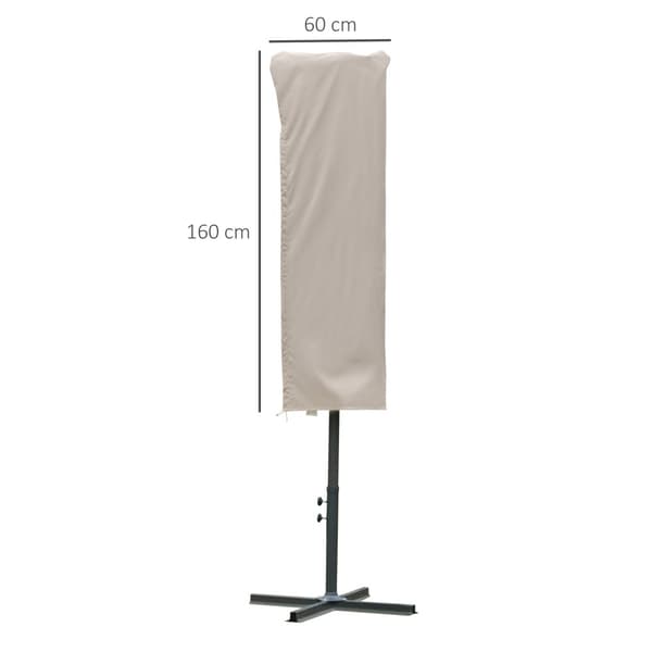 Parasollöverdrag, Ø63x164 cm, Khaki