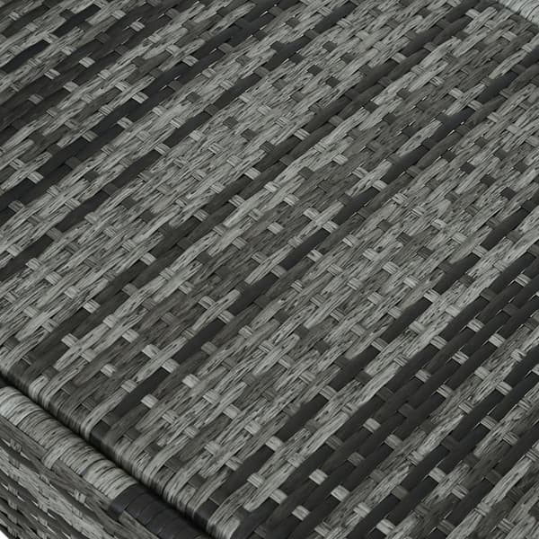 Havemøbler, 200x73x30-103 cm, Grå