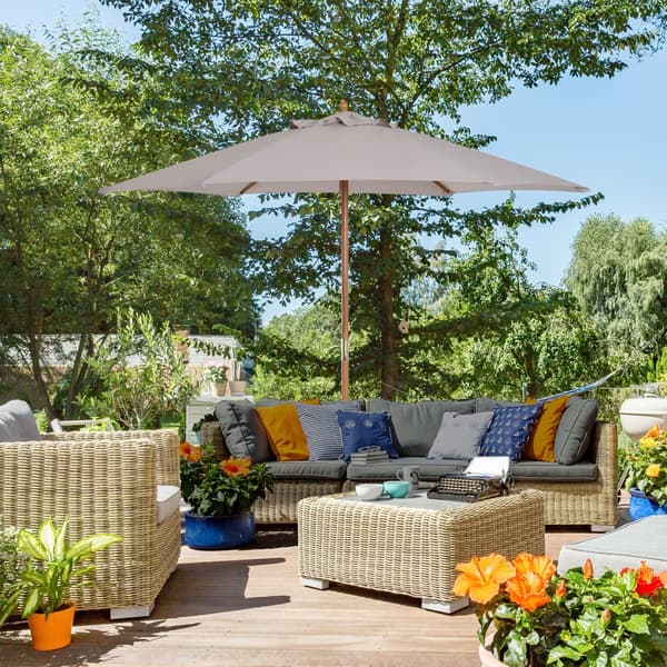 Patio Paraply, Ø2.5 x 2.3 m, Grå