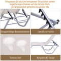 Miniatyrbild 7 av 9: Strandlounger, 163x58.5x91 cm, Beige