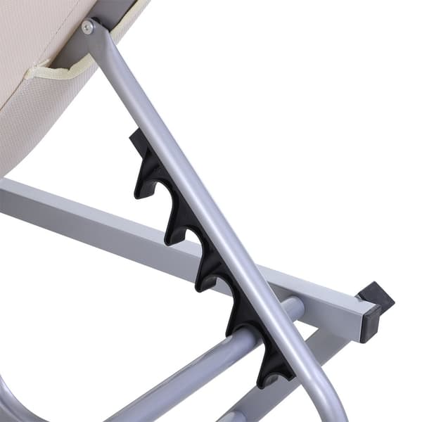 Strandlounger, 163x58.5x91 cm, Beige