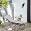 Miniatyrbild 2 av 9: Strandlounger, 163x58.5x91 cm, Beige