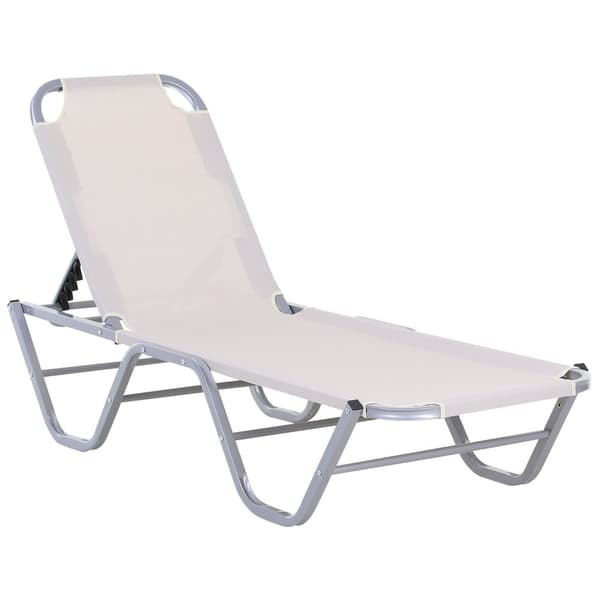 Strandlounger, 163x58.5x91 cm, Beige