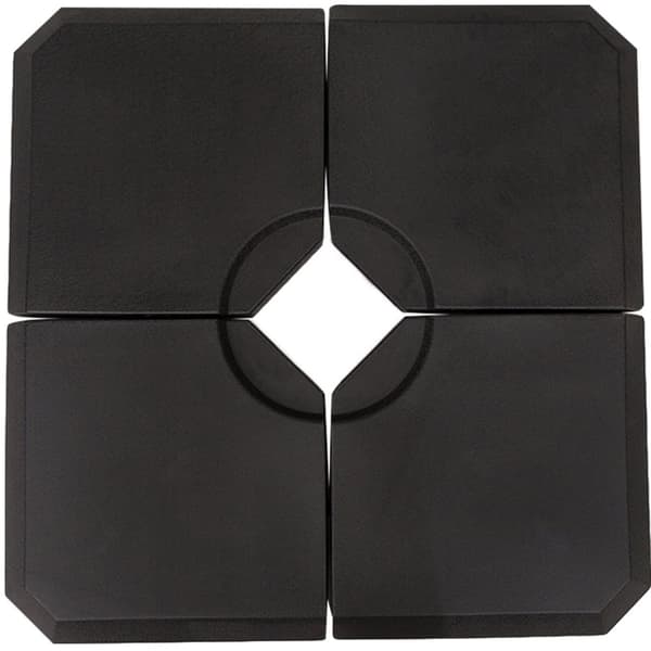 Sateenvarjon paino, 100x100x9.5 cm, Musta