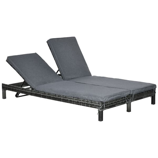 Solstol, 196x120x28 cm, Grå