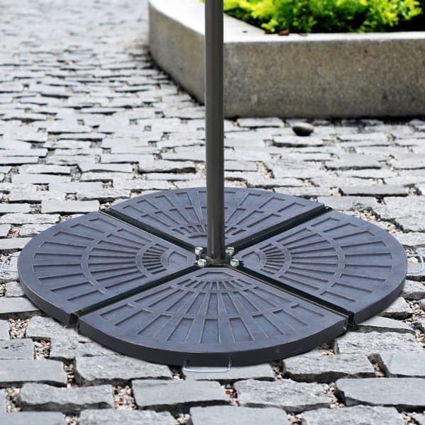 Parasolfodsvægte, 66x47x4.2 cm, Bronze