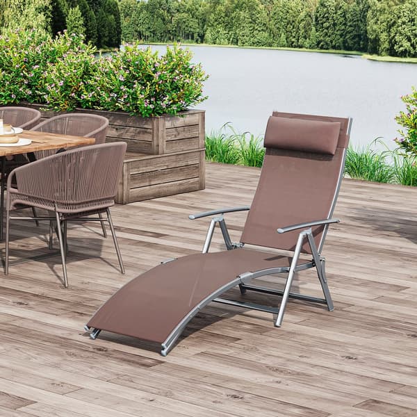 Solstol, 180x63.5x65 cm, Brun